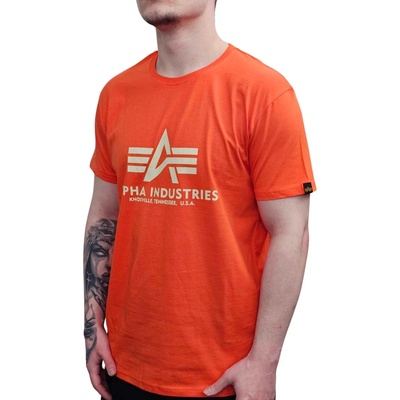 Alpha Industries Basic T Shirt Boost Orange