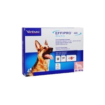 Effipro Duo Spot-on Dog L 20-40 kg 4 x 2,68 ml