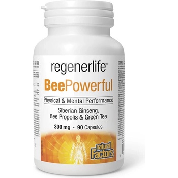 Natural Factors Regenerlife Пчелен прашец, прополис, сибирски женшен, зелен чай 90 капсули | Natural Factors (1917 NF)