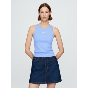 GAP Рипсован топ с лого GAP GAP | Sin | ЖЕНИ | XL