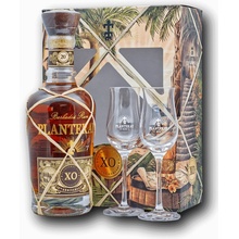 Planteray XO 40% 0,7 l (darčekové balenie 2 poháre)