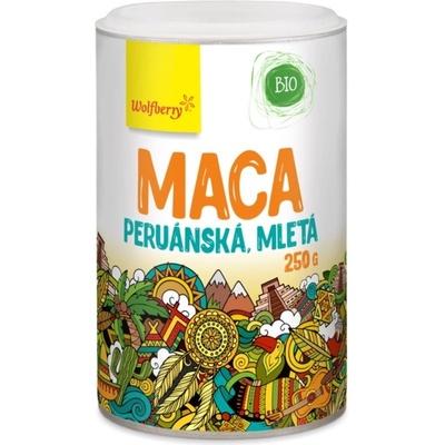 Wolfberry Maca prášok prášok v BIO kvalite na podporu fyzickej a psychickej rovnováhy tela 250 g