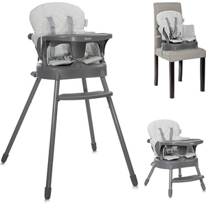 Lorelli СТОЛ ЗА ХРАНЕНЕ 3в1 siesta grey leather (10100532506) - tary