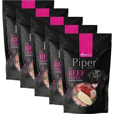 Piper Adult s hovězími držťkami a červenou řepou 5 x 500 g