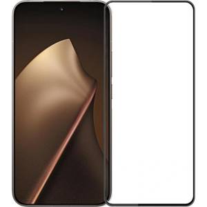  Извит 3D удароустойчив стъклен протектор покриващ целия екран марка MOFI за Xiaomi 15T/15T Pro - с черна рамка