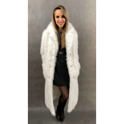 Max Original Leather kabát z umelej kožušiny 10311-3 white White