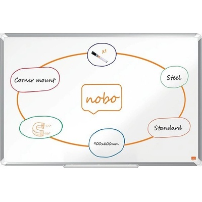 NOBO Premium Plus 90 × 60 cm, biela
