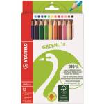 STABILO Комплект моливи Stabilo GreenTrio с дебелина 12 цвята 6203/12 (6203/12)