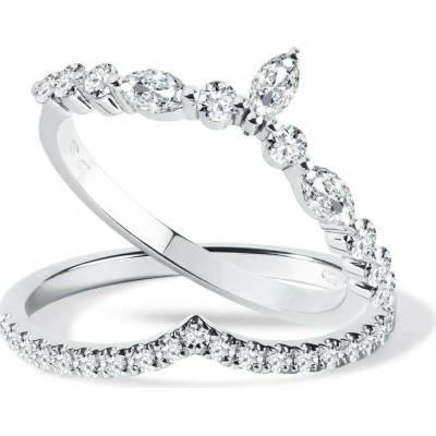 Klenota Trendy zásnubní set s diamanty v bílém zlatě s0866012