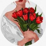 Ideyka Painting by numbers - Tulips 26cm