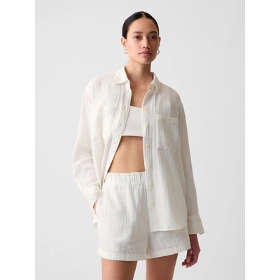 Gap mušelínová košeľa oversize biela