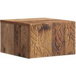 vidaXL Стенен страничен масичка Старо дърво 34, 5 x 33 x 20 см (898781)