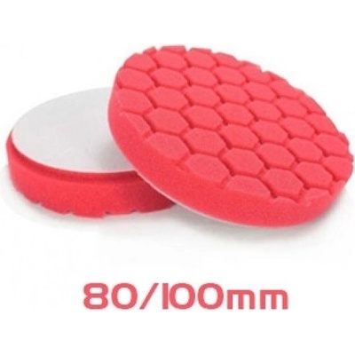 Angelwax Hexcentric Foam Pad red ultra light finish 80/100 mm