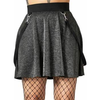 Image 1 of KILLSTAR дамска пола KILLSTAR - Studio 666 Skater Glitter - KSRA006537