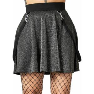 KILLSTAR дамска пола KILLSTAR - Studio 666 Skater Glitter - KSRA006537