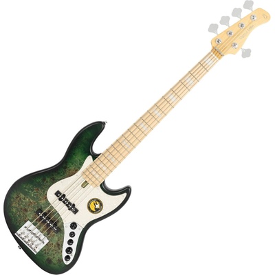 SIRE Marcus Miller V7 Ash Reissue 5 Transparent Green Satin 5-струнна бас китара