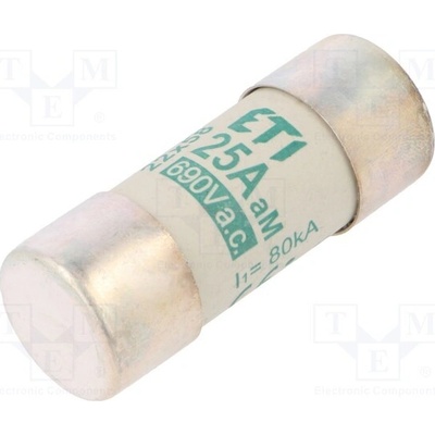 ETI POLAM 002641013 Pojistka: tavná; aM; 25A; 690VAC; kulatý,průmyslová; 22x58mm