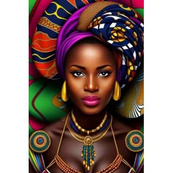 Image 1 of Norimpex - Puzzle Diamant painting: African woman 30x40 cm - 1 - 39 piese