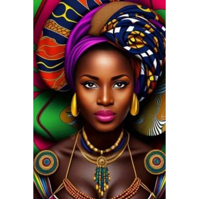 Norimpex - Puzzle Diamant painting: African woman 30x40 cm - 1 - 39 piese