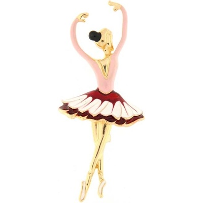 Biju brož baletka se sukýnkou 9001359-1 růžové