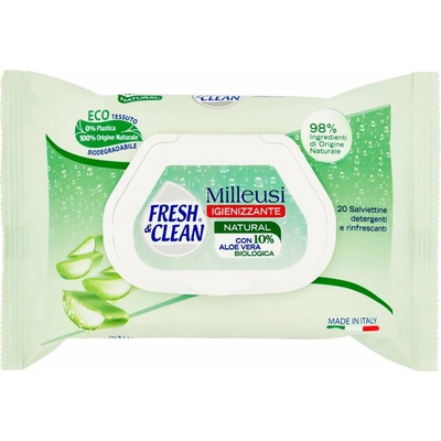 Fresh & clean vlhčené obrúsky 20 ks