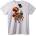 NOONEBRAND Тениска Морски Skull & Октопод - S, White
