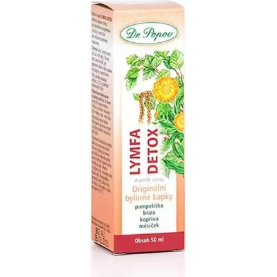 Dr.Popov Lymfa detox originální bylinné kapky obsah 50 ml