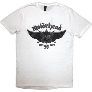 Motörhead 50 Years Wings Badge White XL Риза (MHEADTEE82MW04)