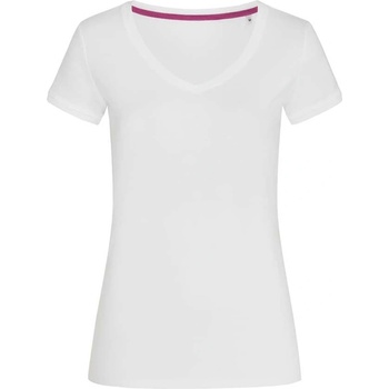 Stedman megan v-neck st9130 / Дамска тениска с v-образно деколте - бяла l (st9130whil)
