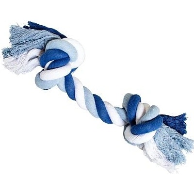 HipHop Uzol bavlnený 2 knôty 41 cm tm.modrá sv.modrá biela