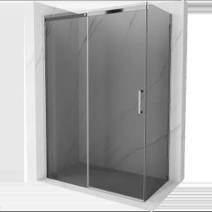 Mexen Omega разширяема душ кабина 150 x 80 см, графит, хром - 825-150-080-01-40 (825-150-080-01-40)