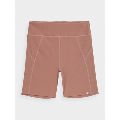 4F 4FSS23TTIGF041 dámske legínové kraťasy salmon coral