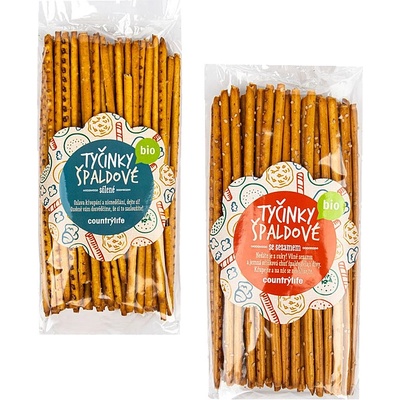 Country Life Špaldové tyčinky BIO 100 g Tyčinky špaldové celozrnné pizza korenie