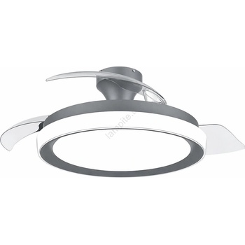 Philips - LED димируема таванна лампа с вентилатор BLISS LED/35W/230V черна + дистанционно (P7320)