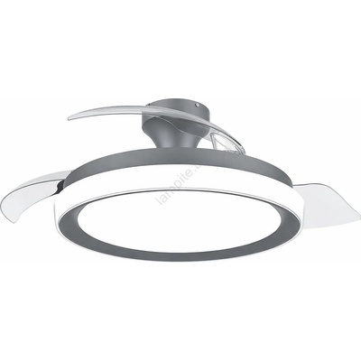 Philips - LED димируема таванна лампа с вентилатор BLISS LED/35W/230V черна + дистанционно (P7320)