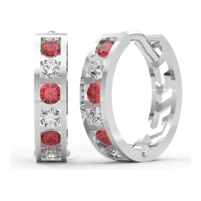 Soluna dětské z bílého zlata kroužky Marlowe 239-0364B Červená