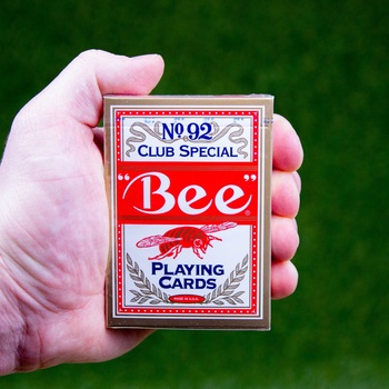 Bicycle Bee hrací karty na poker Červená