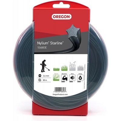 OREGON Žací struna 2,4 mm x 90 m - NYLIUM HVĚZDA (104883E) – Hledejceny.cz