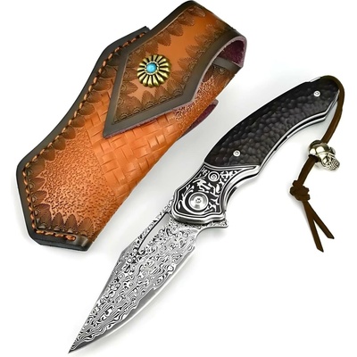Damaškový outdoorový skladací KI-31692 - Čierna KP31692