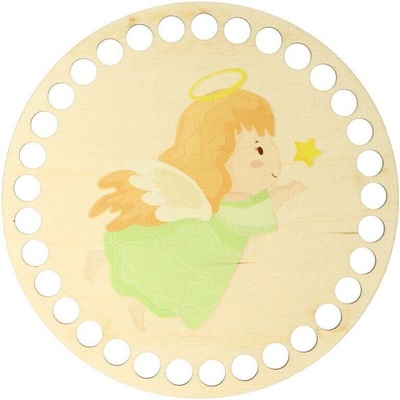 Natana dno na košík anděl zelený 15cm