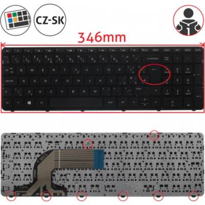 HP 350 G1 klávesnice