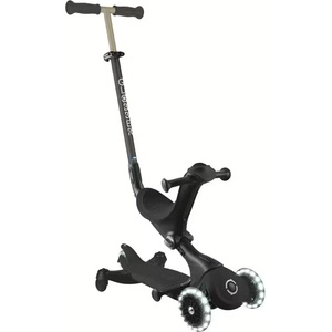 Globber Тротинетка 5 в 1 globber go up deluxe lights 360° - черна - magazinko Тротинетка, скутер