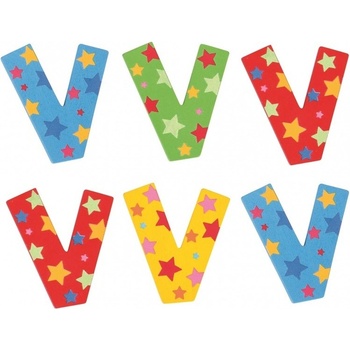 Bigjigs Toys hviezdičkové písmenko V