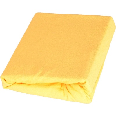 Vesna Prostěradlo froté Excellent žluté 120x200