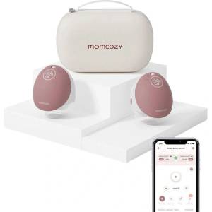 Momcozy Двойна електрическа помпа за кърма Momcozy Mobile Flow - M9, Hands-free, Cozy Red (762765367315) - ozone
