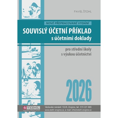 Souvislý účetní příklad s účetními doklady 2026