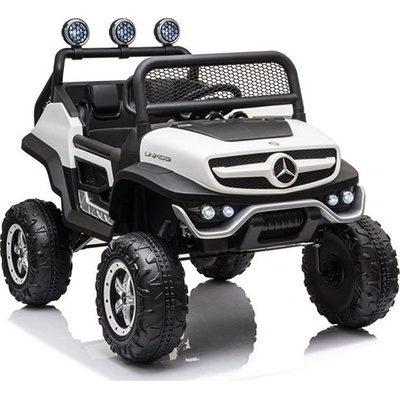 Megacar Mercedes Unimog S 4x45W 12V 7Ah biele