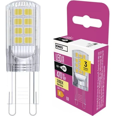 Emos LED žiarovka Classic JC 4W G9 teplá biela