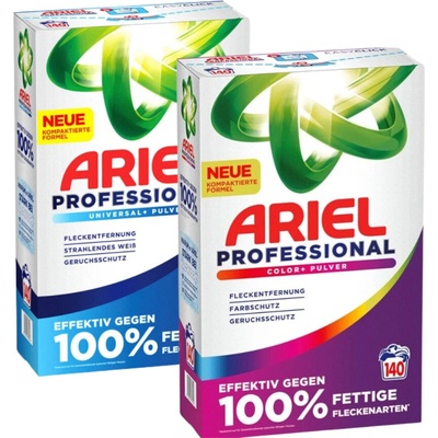 Ariel Professional Colour + Univerzálny prášok na 2 x140 PD