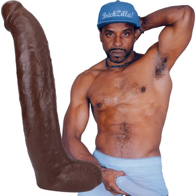 Doc Johnson Brickzilla Realistic ULTRASKYN Dildo 13"/33cm Chocolate
